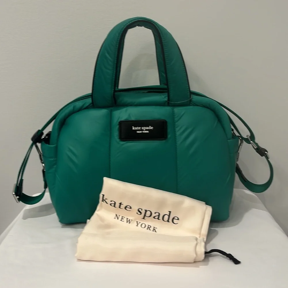 Kate Spade Puffed Puffy Satchel Wintergreen